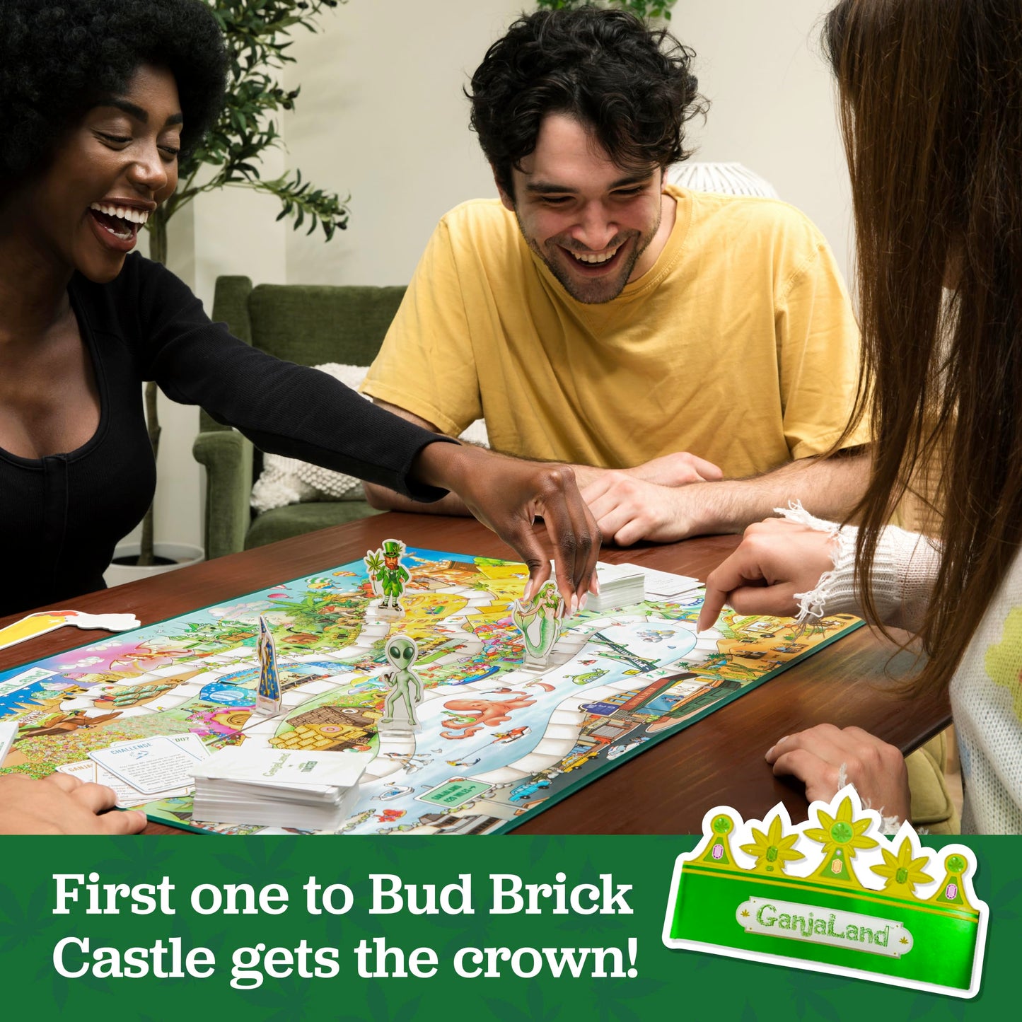 WHAT DO YOU MEME? Ganjaland Weed Board Game - Epic Adventure for Adults, Paper, White, Model LT-BDGM-GJLD