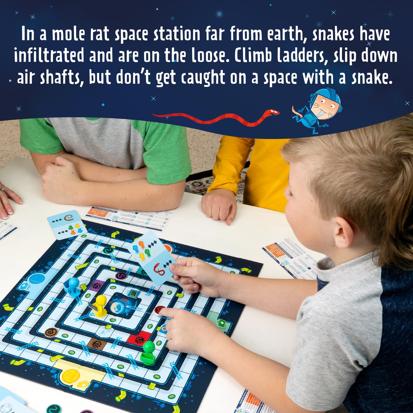 Peaceable Kingdom Space Escape – Cooperative Strategy Space Adventure Game By The Inventor Of Pandemic – Use Teamwork To Win! – Great For Families With Kids Ages 7 & Up