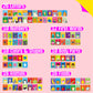 50 Pcs Kid First Cognitive Flashcards,Double Sided Printed 7 In 1 Colorful Cards Alphabet,Numbers, Foods,Animals,Shapes,Colors With 3 Reclosable Rings,Learning Tool For Pre-K Kindergarten Toddlers