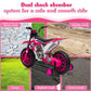 Toddler Motorcycle Kids Dirt Bike Tobbi 12 Volt Battery Powered Ride On Toys Electric Motorbike W/Training Wheels Gift For Boys Girls Aged 3+, Rose Pink