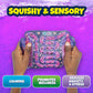 Sky Castle Gootoobz Sips, Squishy Sensory Tubes Filled With Colorful Water, Glitter And Beads, Non-Toxic, No-Mess, Squeezable Fidget, Stress & Anxiety Relief (Bubble Tea)