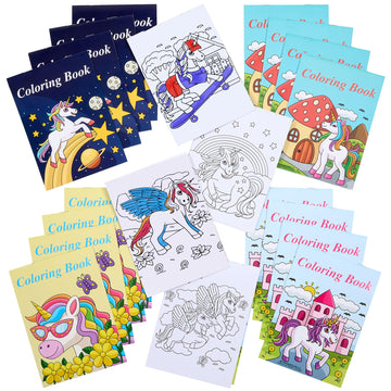 Unicorn Coloring Books - 20 Pack - Kids Princess Party Favors Boys & Girls, Educational Art Gifts, and Creative Learning Tools f
