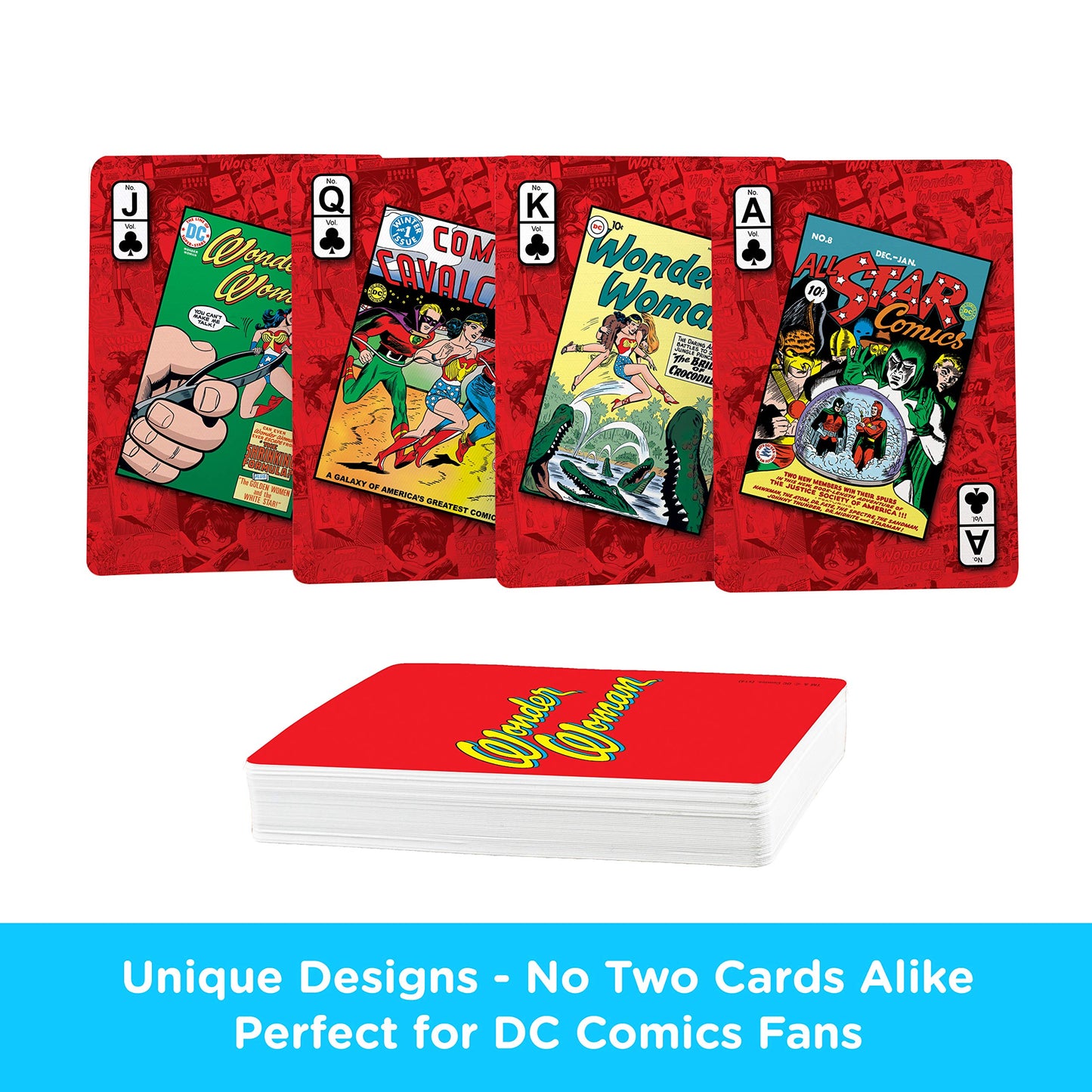 Aquarius Dc Comics Wonder Woman Playing Cards - Wonder Woman Themed Deck Of Cards For Your Favorite Card Games - Officially Licensed Dc Comics Merchandise & Collectibles