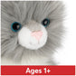 GUND Camilla Kitten Plush - Gray/White, 9” Premium Cat Stuffed Animal, Medium, for Ages 1 and Up