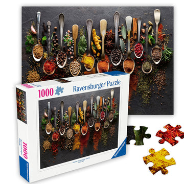 Ravensburger - Spices from All Over The World - 1000 Piece Jigsaw Puzzle - Enticing  Vibrant Spices from Around The Globe - Fresh & Dried - Ideal Gift - Frameable Art - Puzzles for mature-themeds