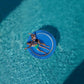 Calobana 8Ft Round Inflatable Water Hammock, Heavy Duty Floating Ring Dock Island Platform River Floats For Adults Party Tanning