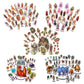 Wanderers Emporium DND Miniatures Starter Set - Hard Flat Minis with Bases, 28mm-32mm Scale, Cardboard, Ideal for Dungeons and Dragons 5e