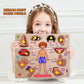 Lefan Wooden Puzzles Wooden Human Body Parts Puzzle Educational Anatomy Toy For Kids Educational Montessori Learning Puzzle For