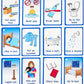 My Bedtime Routine Cards 12 Pecs Flashcards For Visual Aid Special Ed, Speech Delay Non Verbal Children And Adults With Autism O
