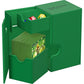 Ultimate Guard Flip 'N' Tray 80+, Deck Case For 80 Double-Sleeved Tcg Cards + Dice Tray, Green, Independent Magnetic Closure & M