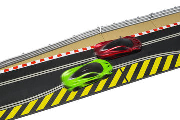 Scalextric C8511 Track Extension Pack - 1X Leap (Ramp Up And Ramp Down) 2 Straight 2 Side Swipes Borders Barriers