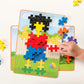 Plus Plus - Big - Big Picture Puzzles, Basic Color Mix - Construction Building Stem Toy, Interlocking Large Puzzle Blocks For To