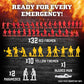 Fireman Action Figure Toys- 100Pc Firefighter Figurines Playset Includes Firemen, Firetrucks, Ambulances, Rescue Boats & More- G