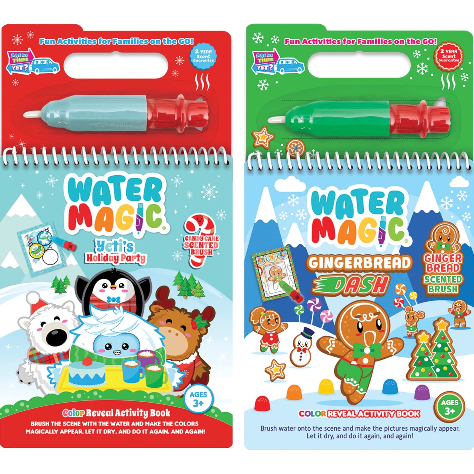Water Magic - Scented Reusable Water Reveal Activity Books - No Mess, All Fun By Scentco (Bakery And Sweet Sparkle)