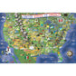 A2Play Usa Map Puzzle 1000 Piece For Adults, United States Of America, Patriotic Jigsaw Puzzle & Bonus Fact Poster, Premium Mate