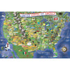 A2Play Usa Map Puzzle 1000 Piece For Adults, United States Of America, Patriotic Jigsaw Puzzle & Bonus Fact Poster, Premium Mate