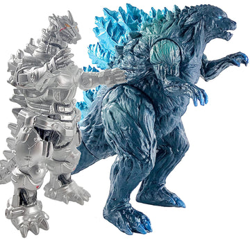 Twcare Set Of 2 Mecha Godzilla Earth Mechagodzilla Kiryu Toys, Kaiju Universe Action Figures King Of The Monsters Movable Joints