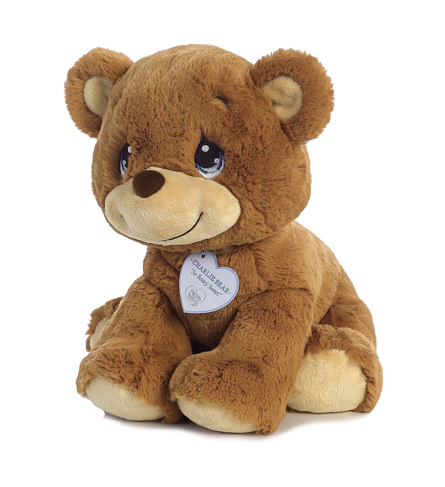 Aurora® Inspirational Precious Moments™ Charlie Bear Stuffed Animal - Cherished Memories - Enduring Comfort - Brown 12 Inches