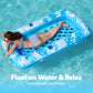 Sloosh Inflatable Pool Floats With Cooling Water Hole,72'' X 38'' Daybed Pool Lounger Adults With Cup Holders, Adjustable Backre