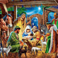 Holiday 100Pc Glitter Puzzle - Christ Is Born