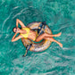 Poolcandy Inflatable 40 inch Animal Pool Tubes & Swim Rings (Black Sea Dragon with Glitter Inflatable 40 Pool Tube)