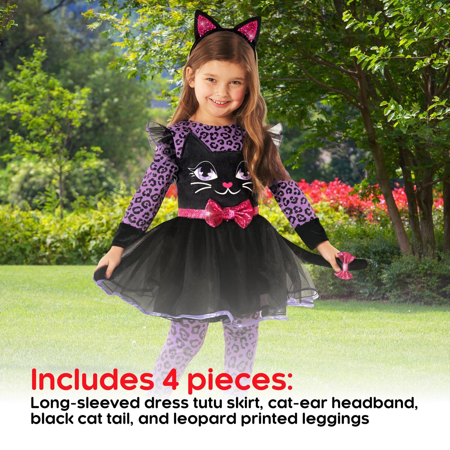 Morph Kitty Dress Purple Girls M