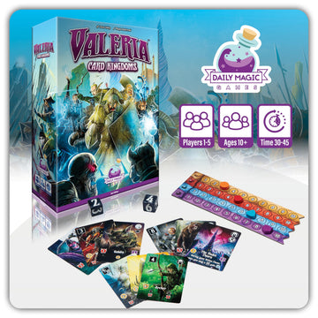 Daily Magic Games Valeria Card Kingdoms Board Game - Strategy, Resource Management, Ages 10+, 1-5 Players, Multicolor, Model DMGVCK101