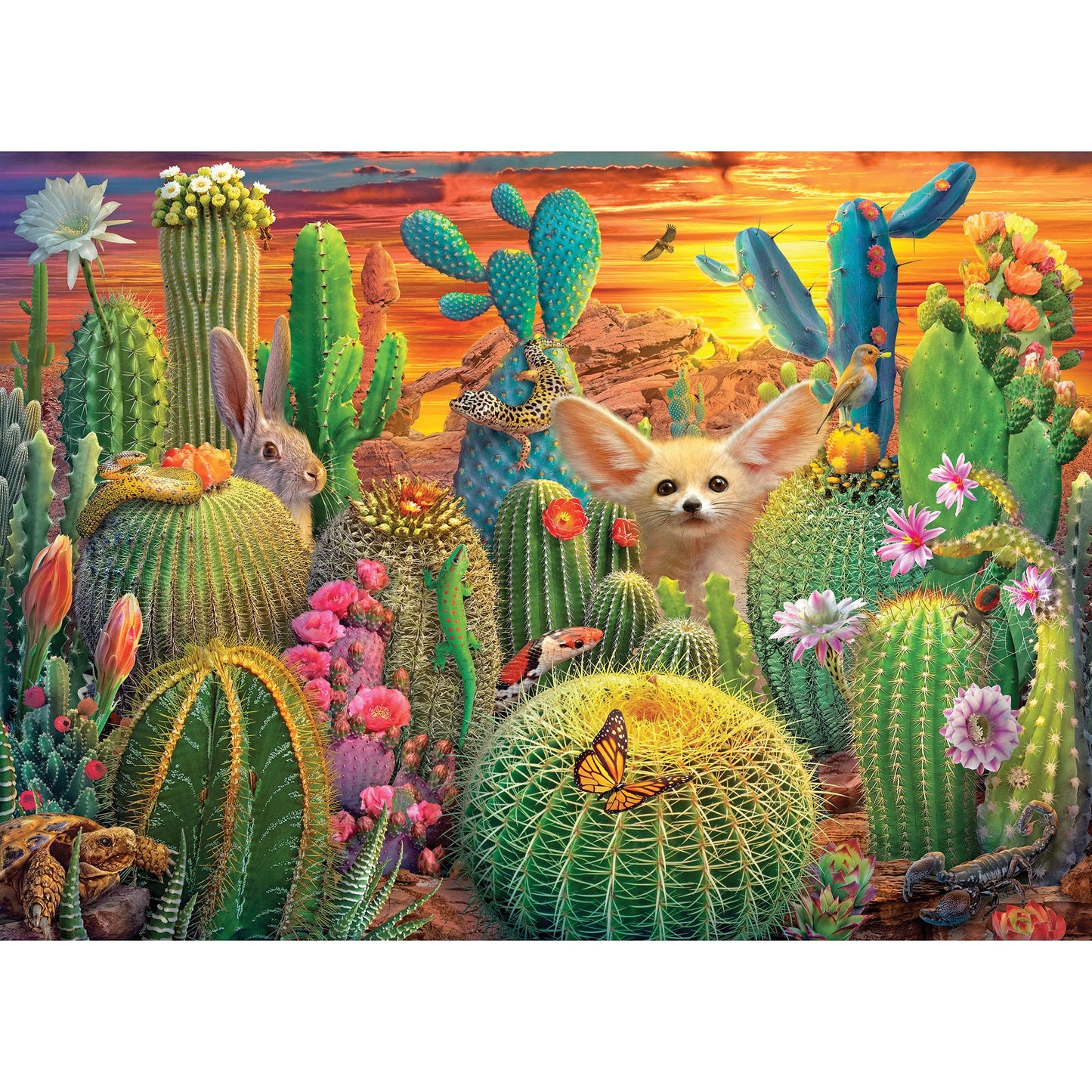 Roseart - Kodak Cork - Cactus Critters - 1000 Piece Jigsaw Puzzle For Adults