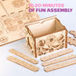 Esc Welt Secret Treasure Box 3D Wooden Puzzle Game - Creative Gift Box For Money, Vouchers, Gift Cards - 3-In-1 Wooden Box Game - Gift Box For Teenagers And Adults - 3D Wooden Puzzle