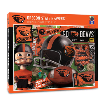 Youthefan Ncaa Oregon State Retro Series Puzzle - 500 Pieces, Team Colors, Large