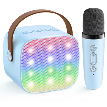 Yll Mini Karaoke Machine For Kids, Portable Bluetooth Speaker With Wireless Microphone, Most Popular Birthday Toys Gifts For Boy
