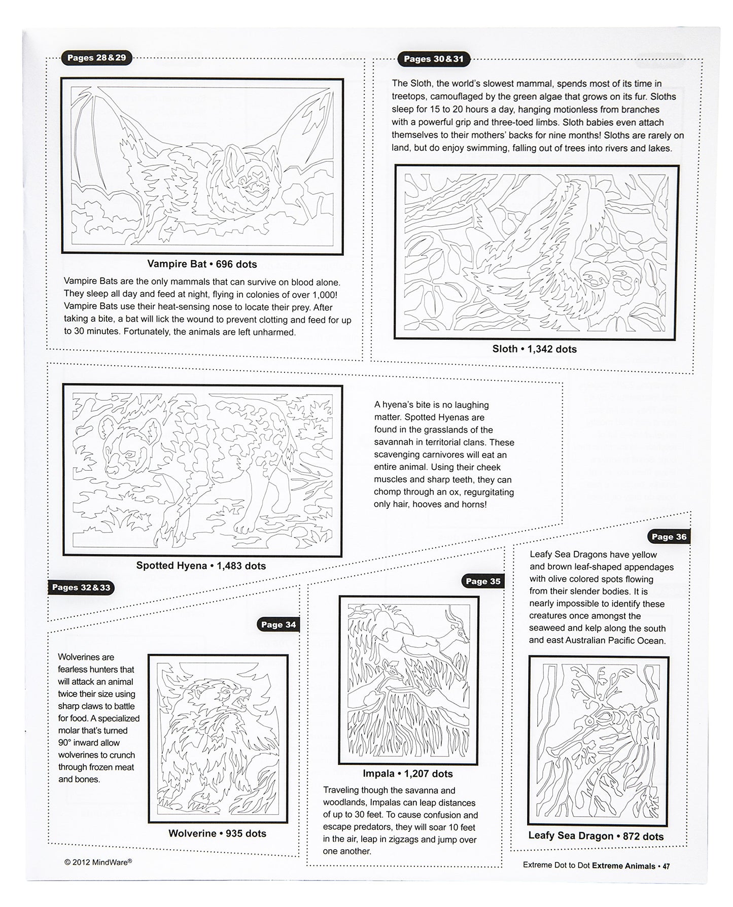 Mindware Extreme Dot To Dot: Extreme Animals