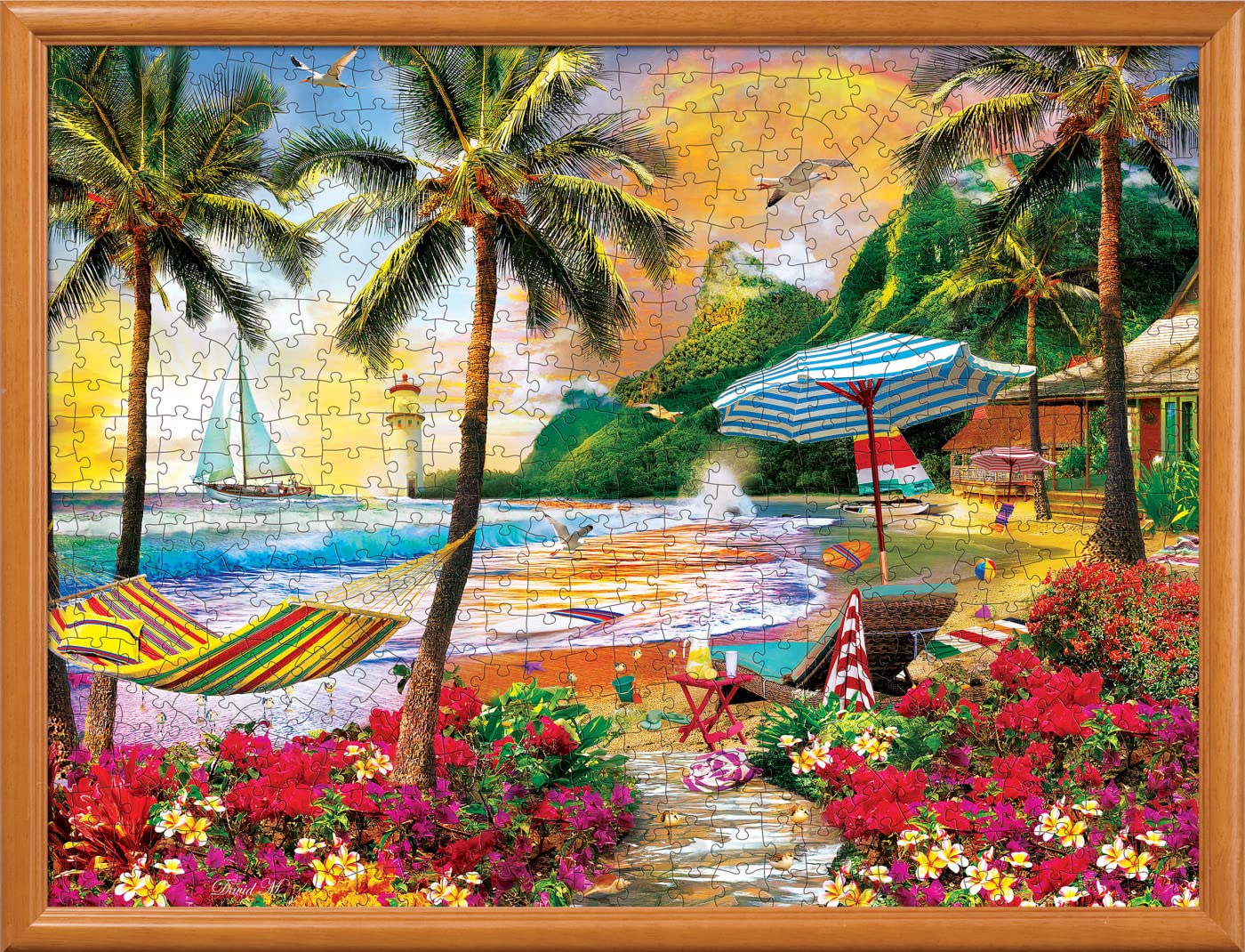 Masterpieces 550 Piece Jigsaw Puzzle For Adults And Family - Hawaiian Life - 18''X24''