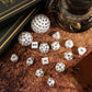 Poludie 15 Pieces Complete Polyhedral Dnd Dice Set D3-D100 Spherical D&D Dice Set With Dragon Eye Dice Bag, D100 Dice For Dungeo