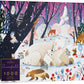 Elena Essex Puzzle - Snowfall | Christmas Puzzles 1000 Pieces | Puzzles For Adults 1000 Pieces | Holidays Snow Polar Bear Winter Animals Puzzle | Size 28X20 Inches