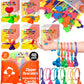 UpBrands Bulk Case of 1440 Packs Pop-It Zipper Bracelets with Valentine Cards Per Pack - Sensory Valentine Gifts for Classroom E