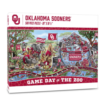 YouTheFan NCAA Oklahoma Sooners Game Day at The Zoo 500pc Puzzle