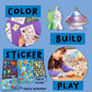 Creativity For Kids Wonder Worlds 3D Coloring Craft Kit 2 Pack: Outer Space And Underwater Voyage - Gifts For Boys And Girls Ages 5-8+
