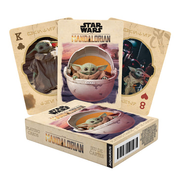 Aquarius Star Wars Playing Cards - The Mandalorian 'Baby Yoda' The Child Themed Deck Of Cards For Your Favorite Card Games - Off