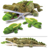 PREXTEX Plush Alligator Toys Stuffed Animal w/ 3 Alligator Baby Stuffed Animals-Big Alligator Zippers 3 Little Plush Baby Alligators-Alligator Plush Toys for Kids 3-5- Stuffed Animals for Boys & Girls-New