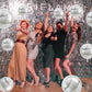 TONIFUL 16Pcs Large Silver 4D Giant Round Foil Balloon 4D Mirror Metallic Mylar Sephere Balloons for Christmas New Year Birthday