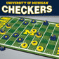 Masterpieces Family Game - Ncaa Michigan Wolverines Checkers - Officially Licensed Board Game For Kids & Adults