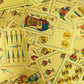 Spanish Playing Cards - Original Deck for Briscas, Puerto Rico, and Mexican Card Games (Gold-Silver-Black)