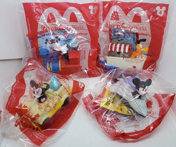 Mcdonalds 2020 Mickey & Minnie'S Runaway Railway - Set Of 4 - (#1,#2,#3 & #4)