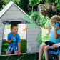 Pacific Play Tents 69790 Kids Tree House Hide-Away Wood Pole Frame Playhouse, 43'' X 43'' X 45'', Green