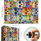 Mexican Day of The Dead (Dia de Los Muertos) 1000 Piece Puzzles for mature-themeds  Artistic Skull Flower for mature-themeds Puzzle  for Gifts Birthday Party Games Family  27.5 * 19.7 inch Dust Free Puzzle