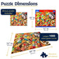 White Mountain Fall Treats Thanksgiving Puzzles 1000 Pieces Jigsaw Puzzle for Fall and Autumn