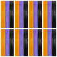 8 Pack Halloween Decorations Indoor, 3.28 FT x 7.05 FT Party Streamer, Orange Purple Black Streamer Backdrop Fringe Curtains Foi