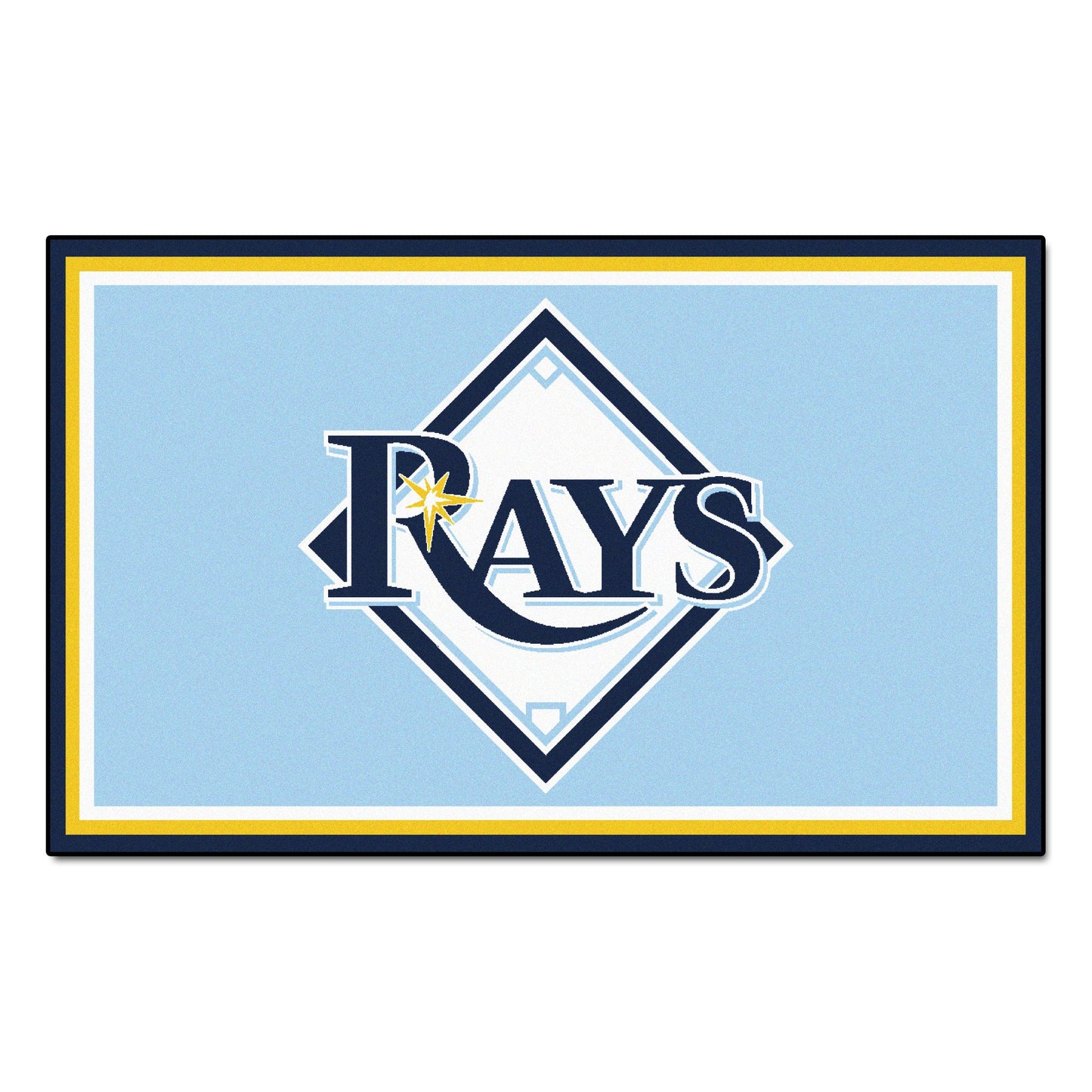FANMATS Tampa Bay Rays 4x6 ft Rug - 7087