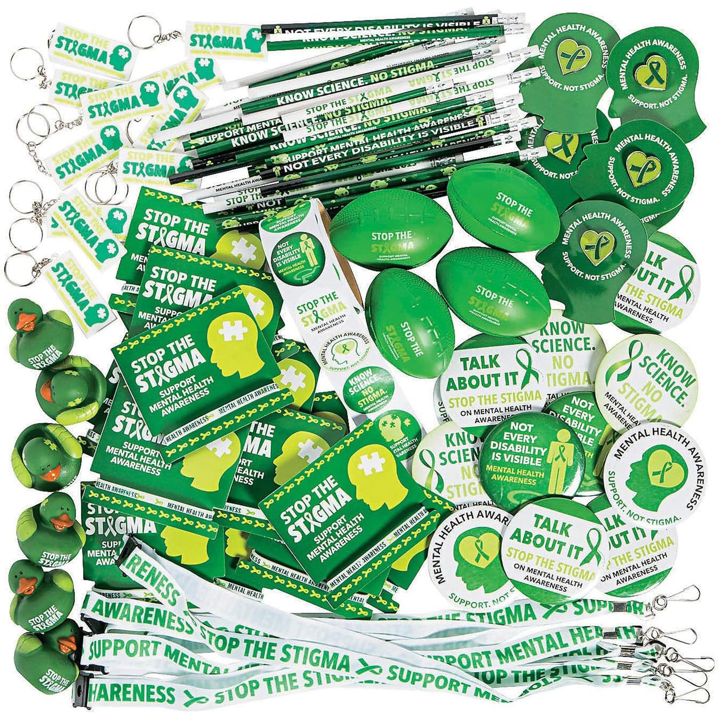 Fun Express Mental Health Awareness Items - Boost Mental Health Awareness With 250 Inspiring Pieces - Empower Minds From Awarene